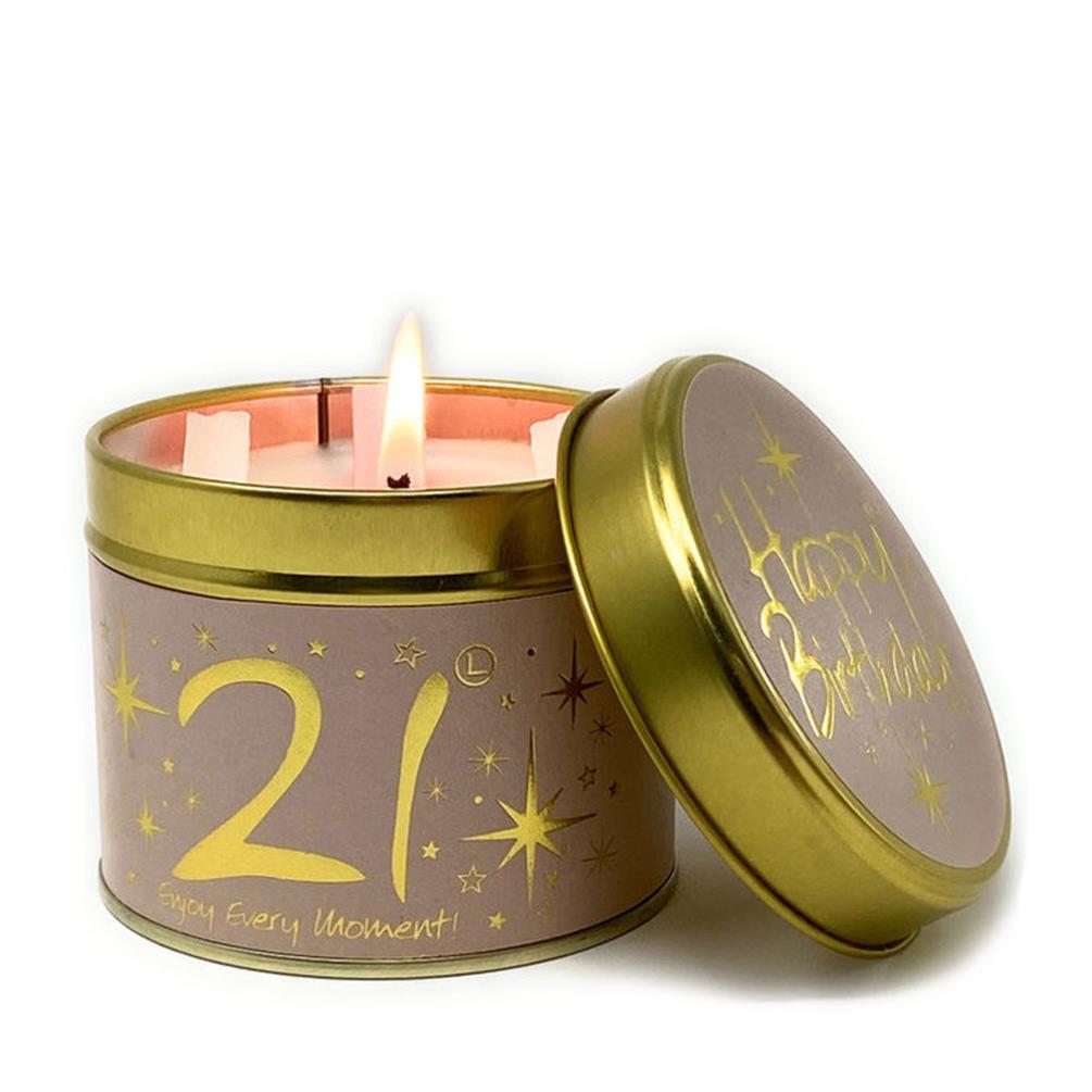 Lily-Flame Happy Birthday 21 Tin Candle £9.89